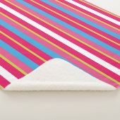 Couverture Sherpa Fun Coloré Multi Stripes (3/4)