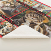Couverture Sherpa Fun Feel Good Cat Art Collage (3/4)
