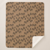 Couverture Sherpa Fun Fungi Morel Champagne Motif cosy (Devant)