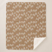 Couverture Sherpa Fun Fungi Morel Champagne Motif cosy (Devant)