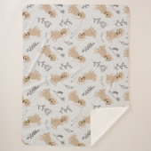 Couverture Sherpa Fun Labradoodle Main dessinée Sherpa Blanket (Devant)