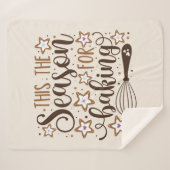 Couverture Sherpa Fun 'Tis Season for Baking Design (Devant (Horizontal))