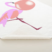 Couverture Sherpa Funky Bubble Flamant rose de gomme soufflante bull (3/4)