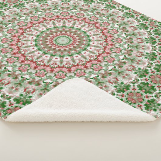 Couverture Sherpa Funky Intricte Boho Eclectique Hippie Xmas Mandala (3/4)