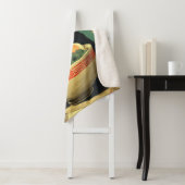 Couverture Sherpa Funny Black Cat Eating Ramen (En situation)