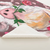 Couverture Sherpa Funny Blanket Sherpa avec un cochon (3/4)