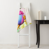 Couverture Sherpa Funny Bunny biting an Easter Egg (En situation)