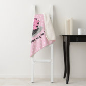 Couverture Sherpa Funny Dog Ballet Princess Black Lab Retriever (En situation)