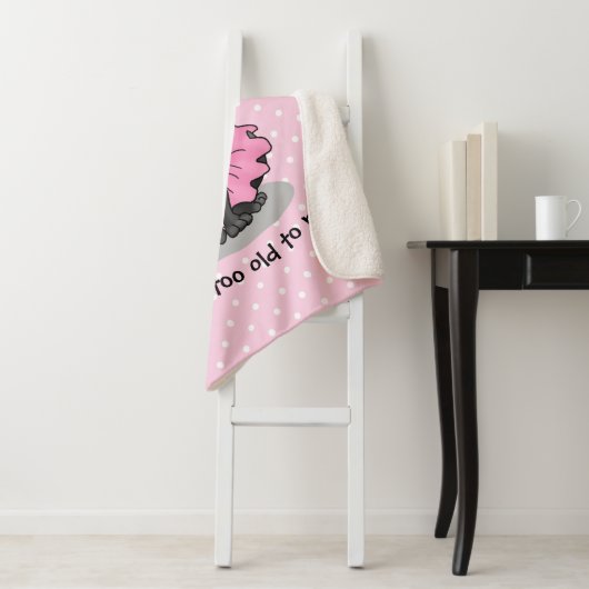 Couverture Sherpa Funny Dog Ballet Princess Black Lab Retriever (En situation)