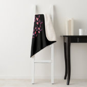 Couverture Sherpa Funny Flamingo Halloween (En situation)