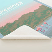 Couverture Sherpa Funny Four Famingo Lovers | Flamant rose Cadeaux L (3/4)