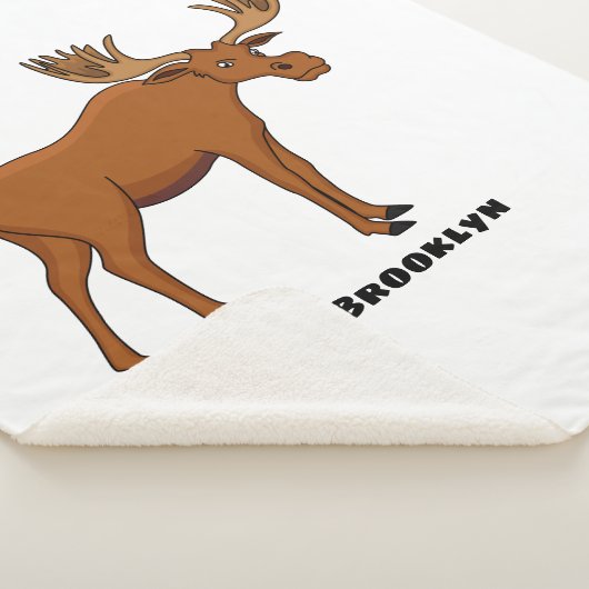 Couverture Sherpa Funny moose (3/4)