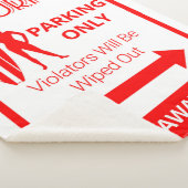 Couverture Sherpa Funny Surfer Parking uniquement (3/4)