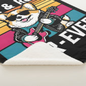 Couverture Sherpa Fur-Ever Rock & Roll With A Rockin Corgi (3/4)