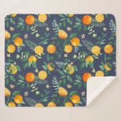 Couverture Sherpa Fusion d'agrumes : Oranges à l'air tropical (Devant (Horizontal))