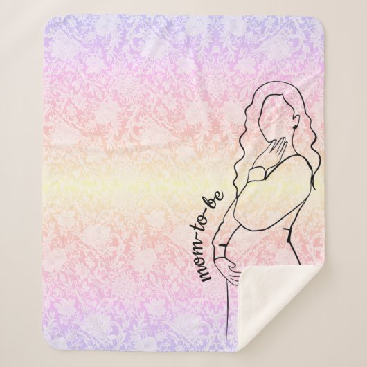 Couverture Sherpa Future Maman Dentelle Fausse (Devant)