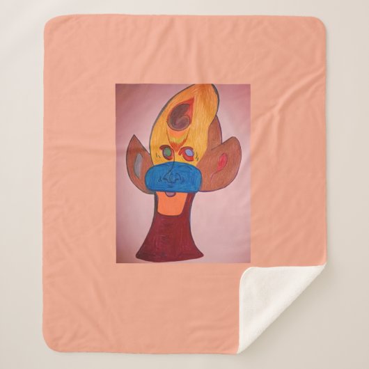 Couverture Sherpa Futuristic Animal Art Sherpa Blanket (Devant)