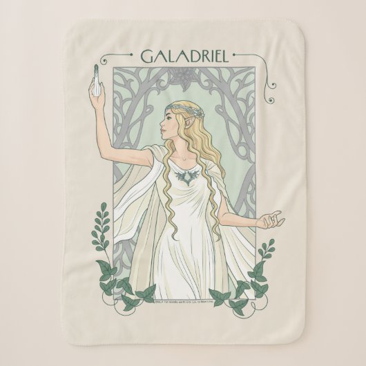 Couverture Sherpa Galadriel Lumière de Valinor Graphique (Devant)