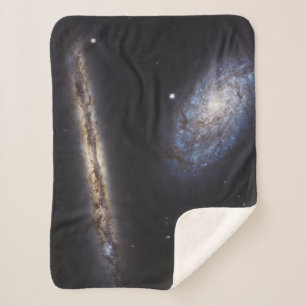 Couverture Sherpa Galaxie Edge-On Ngc 4302 & Galaxie Tilted Ngc 4298