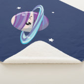 Couverture Sherpa Galaxie mignonne de Saturn de planète de l'espace (3/4)
