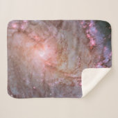 Couverture Sherpa Galaxie Spirale M83, Ablaze Avec Formation Star. (Devant (Horizontal))