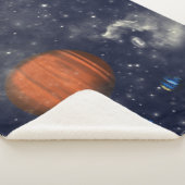 Couverture Sherpa Galaxies avec étoiles et planètes dans l'espace (3/4)