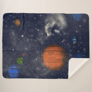 Couverture Sherpa Galaxies avec étoiles et planètes dans l'espace