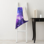 Couverture Sherpa Galaxy cosmos motif scrapbooking (En situation)