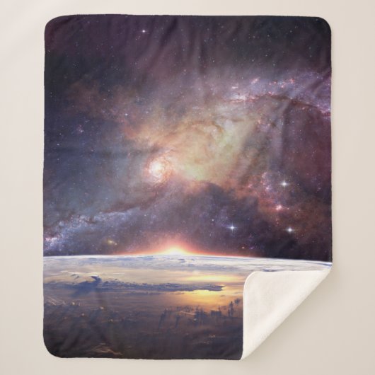 Couverture Sherpa Galaxy étoile infinité cosmos sombre (Devant)