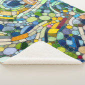 Couverture Sherpa Galets colorés Art Mosaïque (3/4)