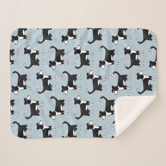 Couverture Sherpa Gallois Border Collie Chien (Devant (Horizontal))