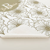 Couverture Sherpa Gamme d'or Floral modèle Sherpa Blanket (3/4)