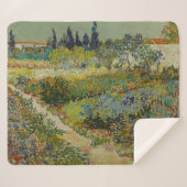 Couverture Sherpa Garden at Arles by Vincent Van Gogh (Devant (Horizontal))