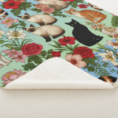 Couverture Sherpa Garden Companions – Floral Cats in Bloom (3/4)