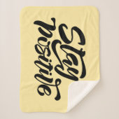 Couverture Sherpa Garder le jaune positif (Devant)