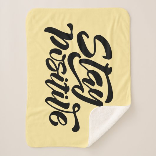 Couverture Sherpa Garder le jaune positif (Devant)