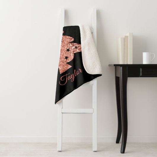 Couverture Sherpa Gardez l'arbre de Noël chaud (En situation)