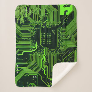 Couverture Sherpa Geek de la carte de circuit électronique Nerd PCB