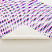 Couverture Sherpa Genderfluide Fierté Drapeau Couleurs À petits pois (3/4)