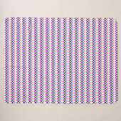 Couverture Sherpa Genderfluide Fierté Drapeau Couleurs À petits pois (Devant (Horizontal))