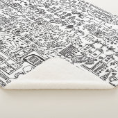 Couverture Sherpa Geo design abstrait motif. (3/4)