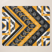 Couverture Sherpa Geometric ethnic oriental pattern traditional desi (Devant (Horizontal))