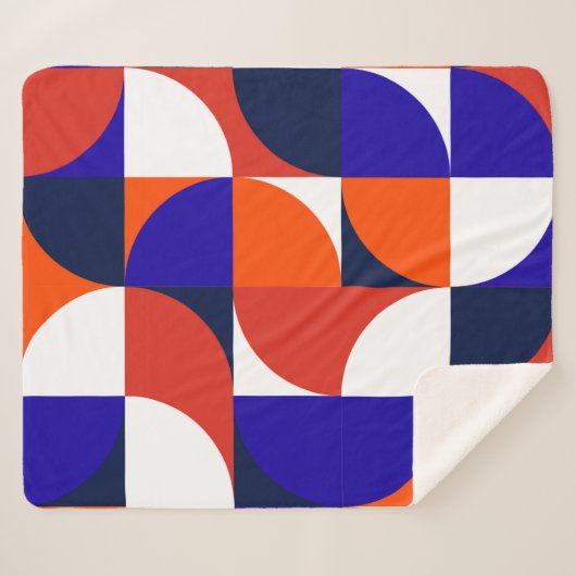 Couverture Sherpa Geometric mural background. Modern and vibrant com (Devant (Horizontal))