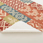 Couverture Sherpa Geometric patchwork ornamental ethnic pattern (3/4)