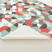 Couverture Sherpa Geometric pattern. Mosaic colorful background of g (3/4)