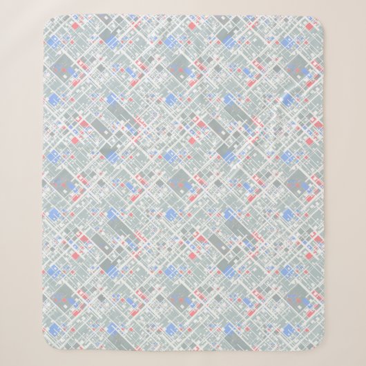Couverture Sherpa Géométrie abstraite moderne. (Devant)