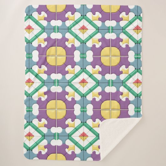 Couverture Sherpa Géométrie milieu de siècle pour un style d'intérie (Devant)