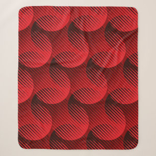 Couverture Sherpa Géométrie rouge : art de la ligne matricielle