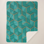 Couverture Sherpa géométrique (Devant)