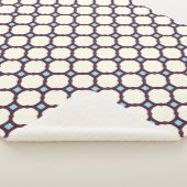 Couverture Sherpa Géométrique 007 neutre et bleu (3/4)